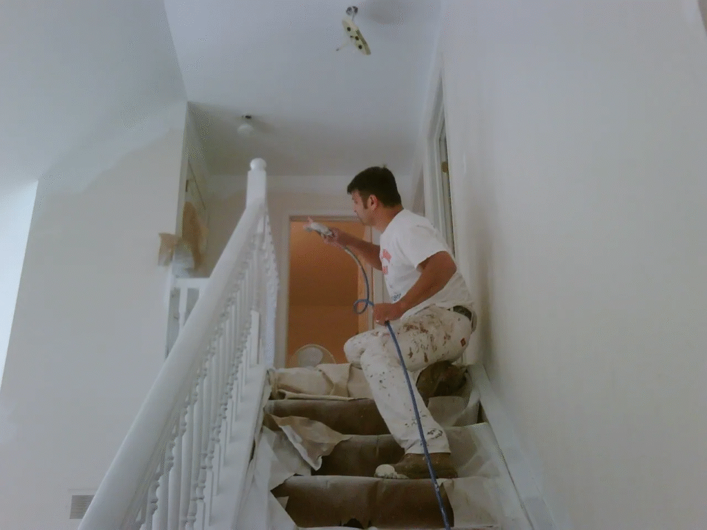 Harrisburg Painting in Stairs